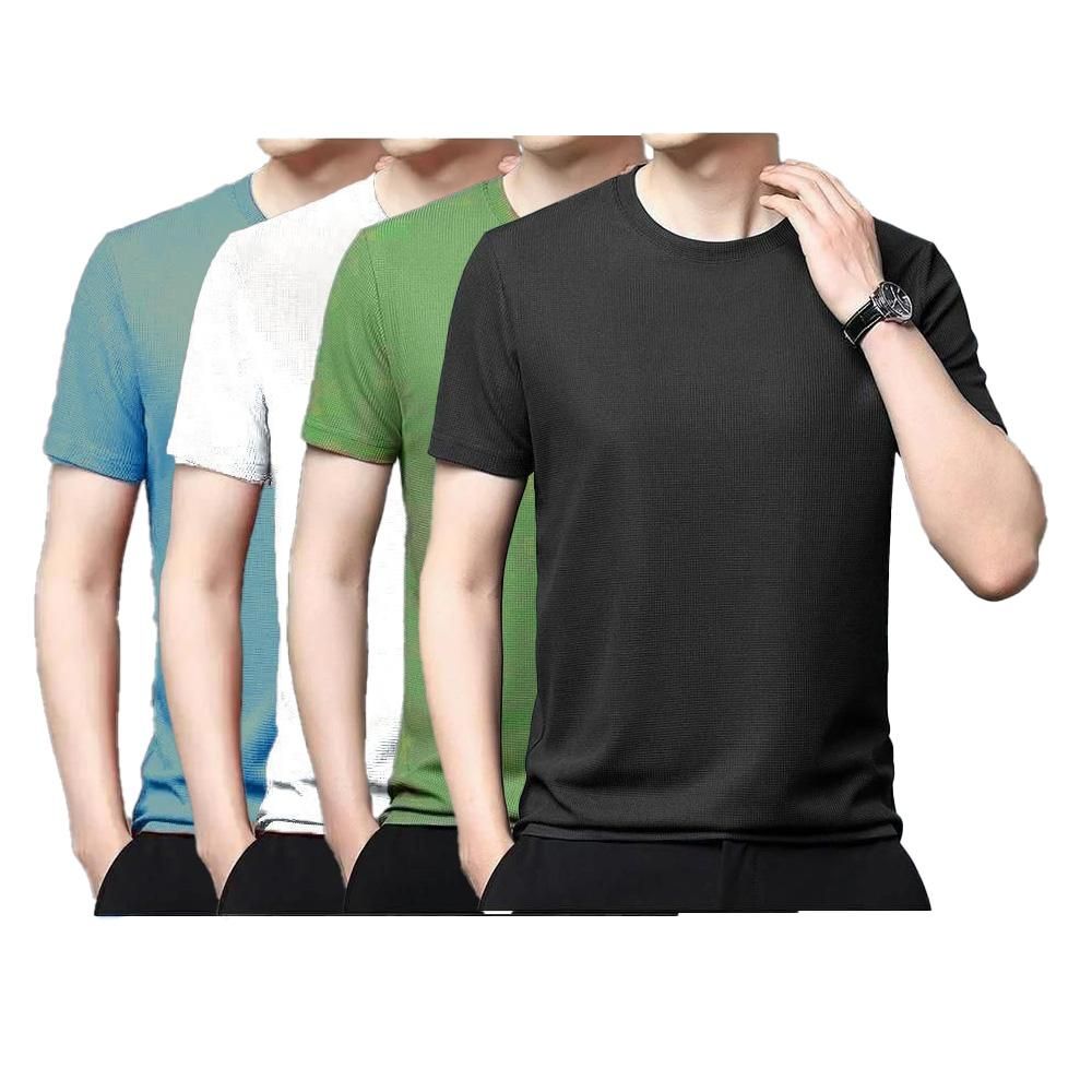 Pure Cotton   Men's T-Shirt Pack Of 4